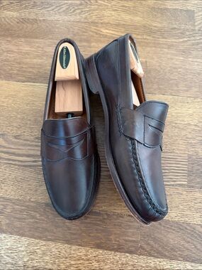 Allen Edmonds Dark Brown Leather Penny Loafers